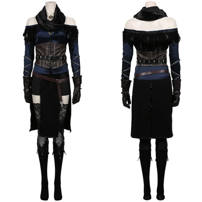 TV Series The Witcher 3: Wild Hunt Top Skirt Outfit Yennefer Halloween Carnival Suit Cosplay Costume