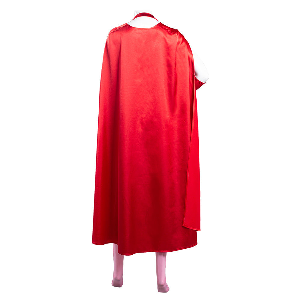 TV Wanda Vision Scarlet Witch Wanda Maximoff Women Jumpsuit Outfits Halloween Carnival Suit Cosplay Costume