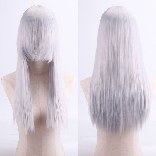 ZF - 26" Long Silver Wig