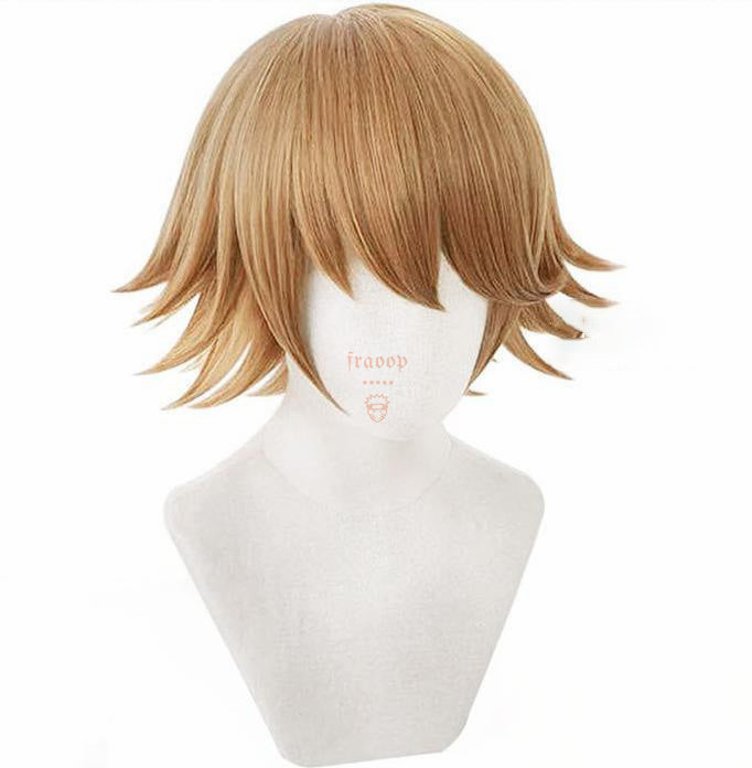 Danganronpa: Trigger Happy Havoc Chihiro Fujisaki Brown Cosplay Wig