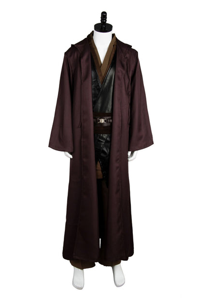 Movie Star Wars Anakin Skywalker Jedi Costume Outfit Robe Halloween Carnival Suit