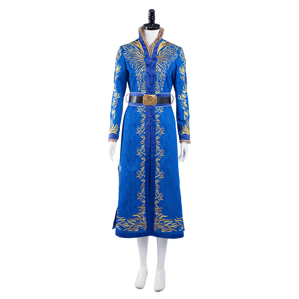 TV Series Shadow and Bone Alina Starkov Cosplay Costume Blue Coat Outfits Halloween Carnival Suit