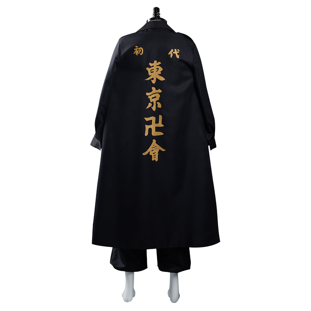 Anime Manjirou Sano Black Set Cosplay Costume Outfits Halloween Carnival Suit