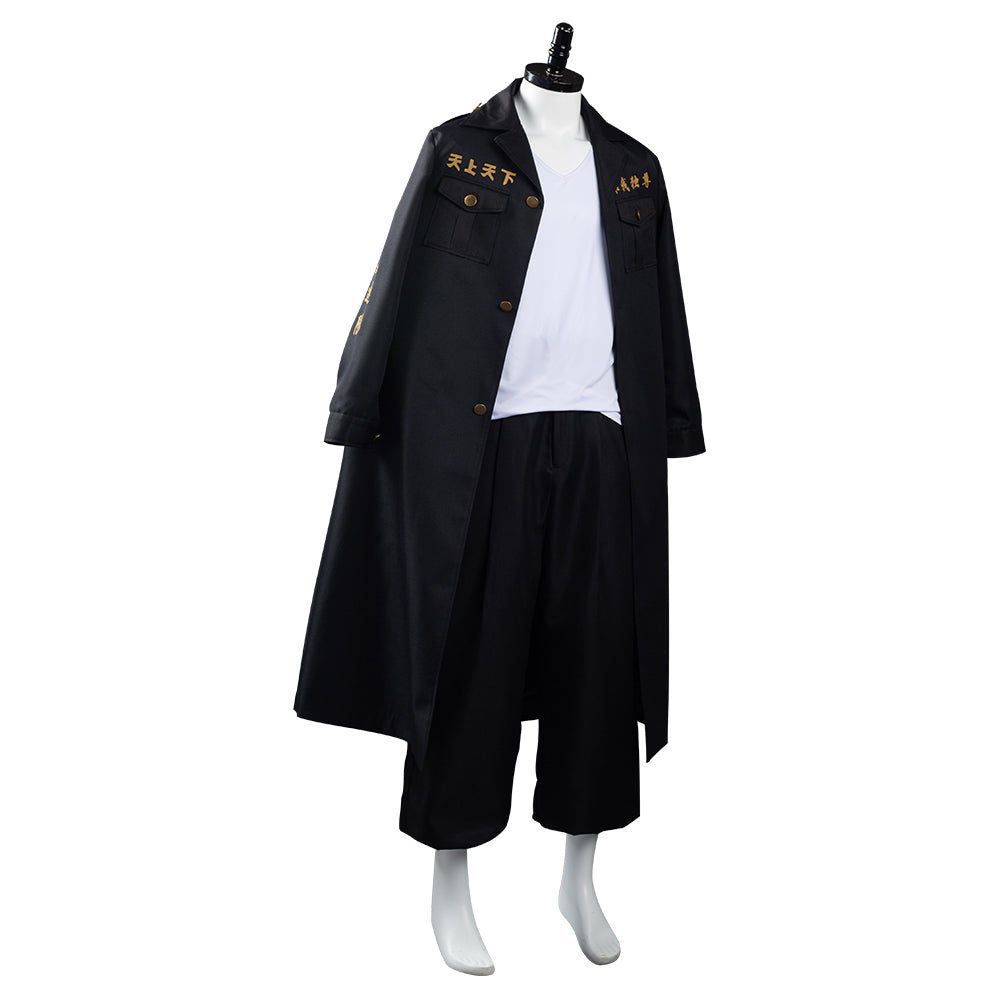 Anime Manjirou Sano Black Set Cosplay Costume Outfits Halloween Carnival Suit