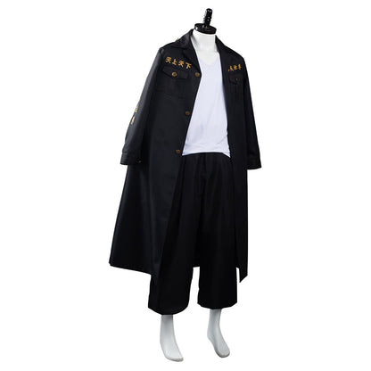 Anime Manjirou Sano Black Set Cosplay Costume Outfits Halloween Carnival Suit