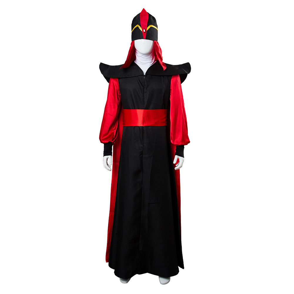 Movie Aladdin Jafar Villain Cosplay Costume Halloween Carnival Suit