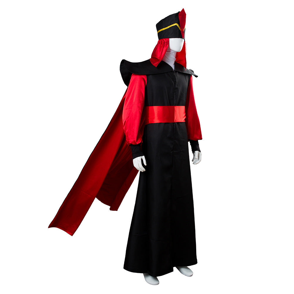 Movie Aladdin Jafar Villain Cosplay Costume Halloween Carnival Suit