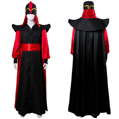 Movie Aladdin Jafar Villain Cosplay Costume Halloween Carnival Suit