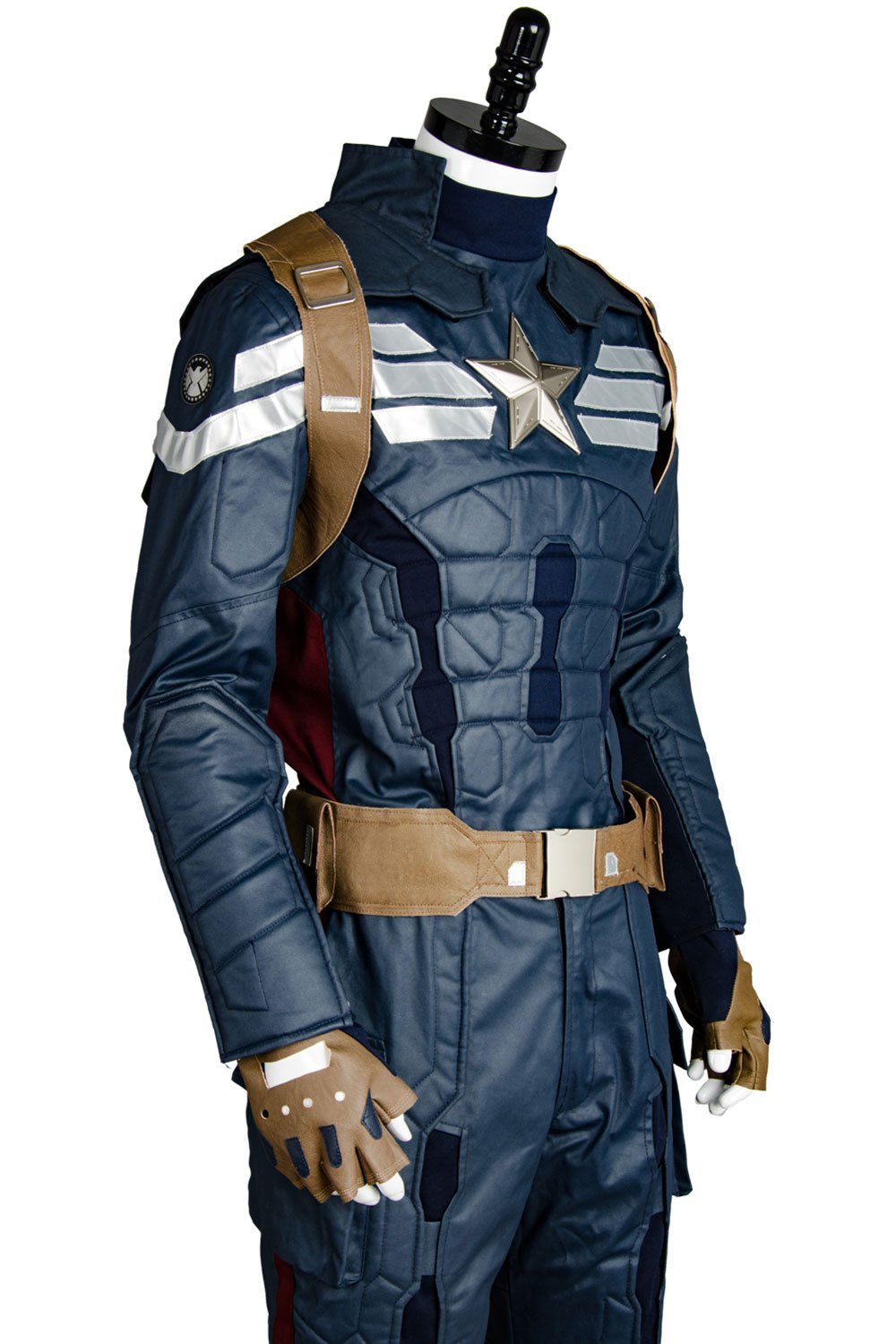 Movie Captain America 2 The Winter Soldier Steve Rogers Uniform Outfit Cosplay Costume Halloween Suit