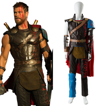 Film Thor 3 Ragnarok Thor Odinson Outfit Ganzes Set Cosplay Kostüm Halloween Karneval Anzug