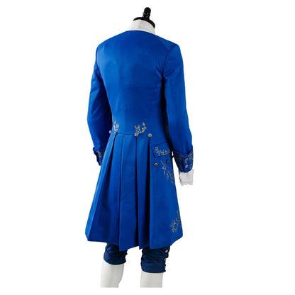 Movie Beauty and the Beast Prince Adam Suit Cosplay Costume Adults Halloween Outfit