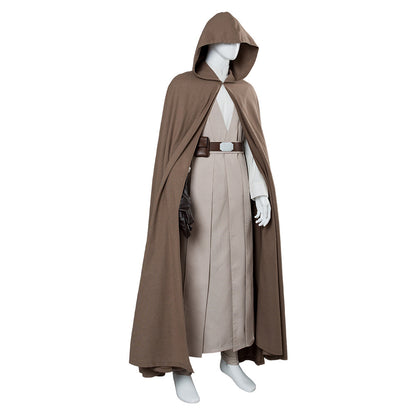 Movie The Last Jedi Luke Skywalker Outfit Cosplay Costume Halloween Suit