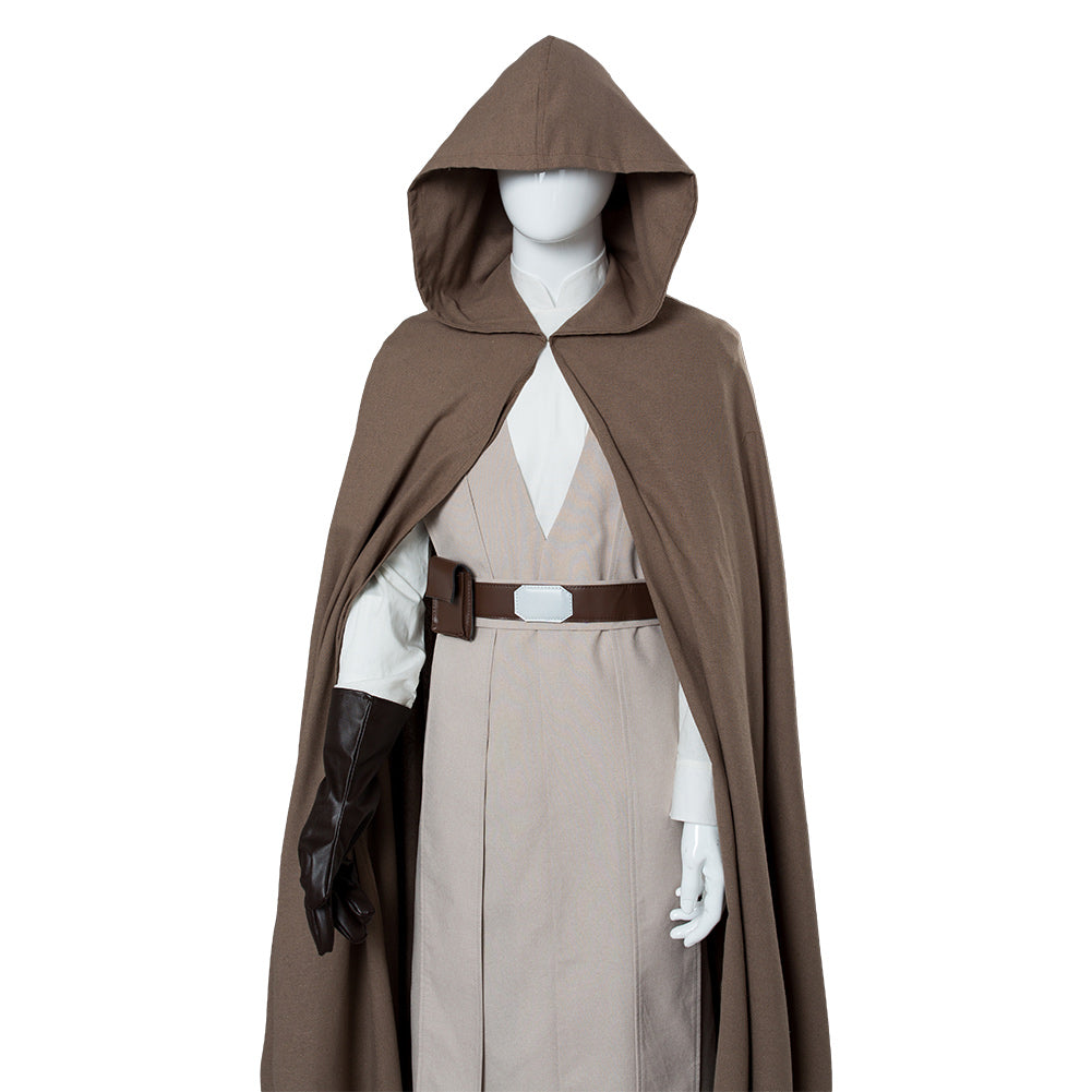 Movie The Last Jedi Luke Skywalker Outfit Cosplay Costume Halloween Suit