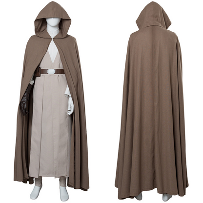 Movie The Last Jedi Luke Skywalker Outfit Cosplay Costume Halloween Suit