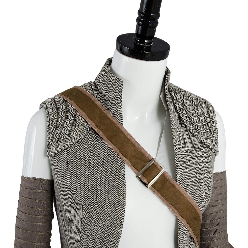 Movie The Last Jedi Rey Outfit Cosplay Costume Halloween Carnival Suit