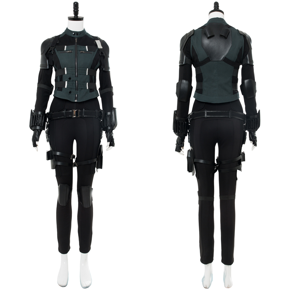 Movie Avengers 3 :Infinity War Black Widow Natasha Romanoff Outfit Cosplay Costume whole set