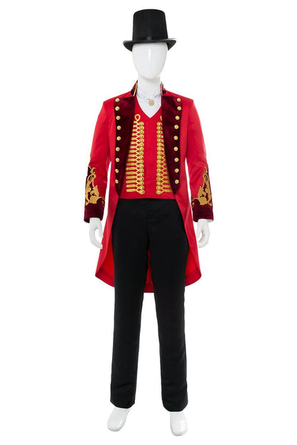 The Greatest Showman P.T. Barnum Red Suit Cosplay Costume Halloween Carnival Suit