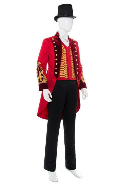 The Greatest Showman P.T. Barnum Red Suit Cosplay Costume Halloween Carnival Suit