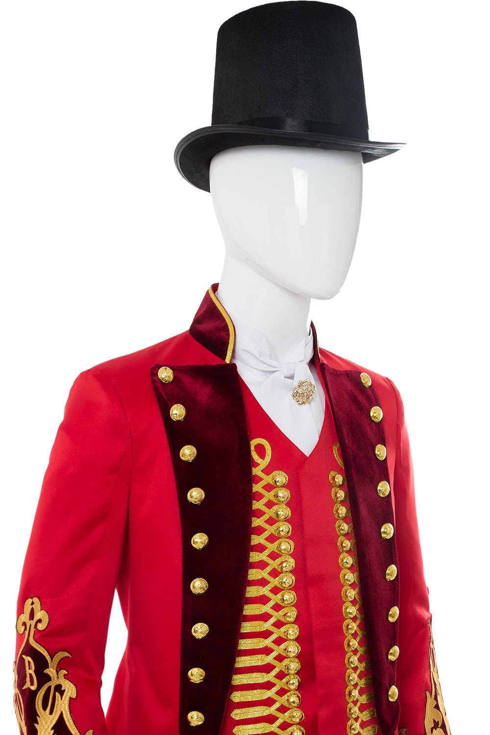 The Greatest Showman P.T. Barnum Red Suit Cosplay Costume Halloween Carnival Suit