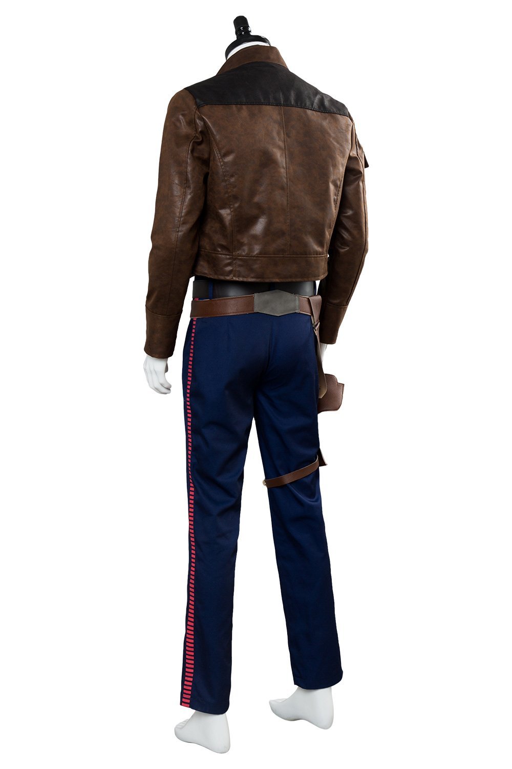 Movie Star Wars Han Solo Brown Jacket Set Outfit Cosplay Costume Halloween Carnival Suit