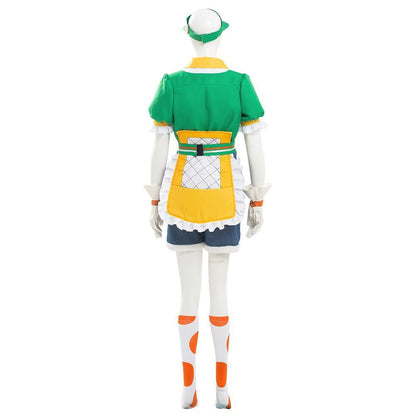 Game Overwatch Mei Honeydew Skin Green Set Outfits Cosplay Costume Halloween Carnival Suit