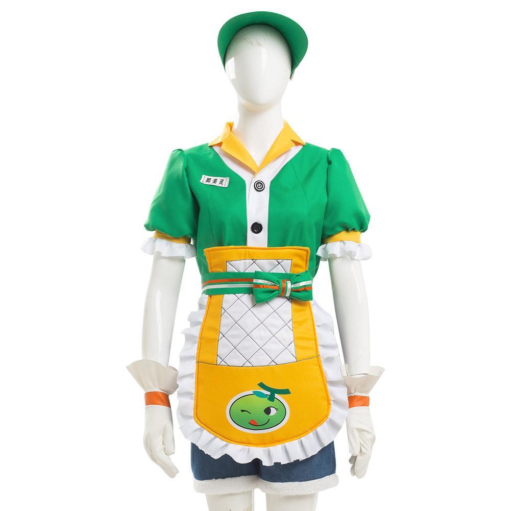 Game Overwatch Mei Honeydew Skin Green Set Outfits Cosplay Costume Halloween Carnival Suit