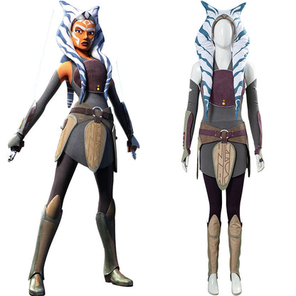 TV Series Ahsoka 2023 Ahsoka Tano Women Dress Outfit Halloween Carnival Costume Cosplay Costume