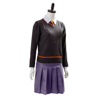 Movie Harry Potter Gryffindor Uniform Hermione Granger Cosplay Costume For Adults Halloween Carnival Suit