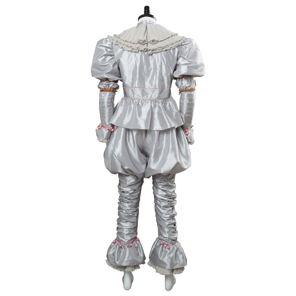 Movie IT 2 Pennywise Clown Outfit Cosplay Costume Stephen King Adult Men Women Halloween Carnival Suit