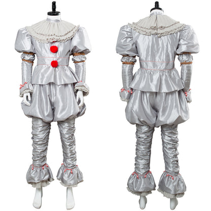 Movie IT 2 Pennywise Clown Outfit Cosplay Costume Stephen King Adult Men Women Halloween Carnival Suit