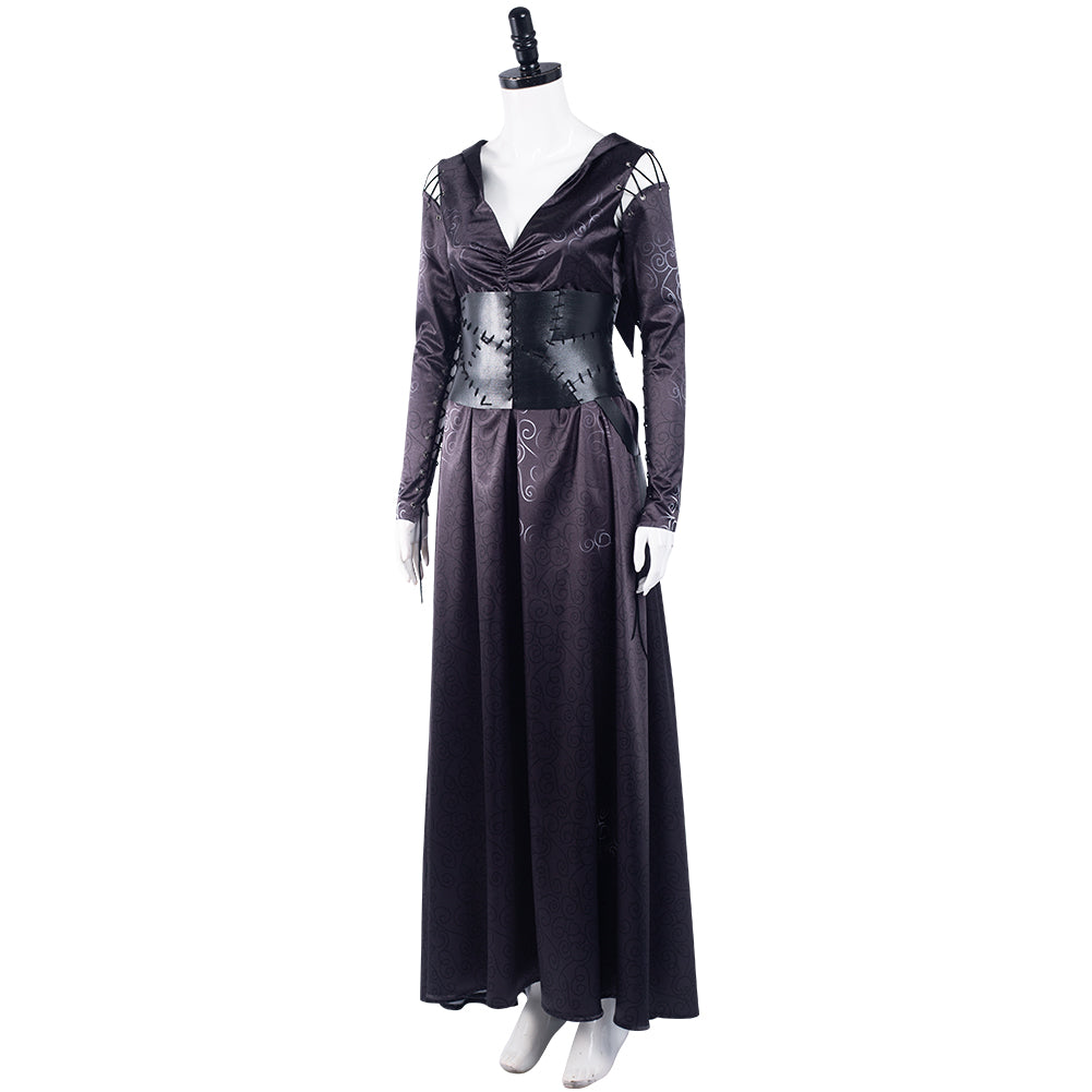 Movie Harry Potter Bellatrix Lestrange Cosplay Costume Halloween Carnival Suit