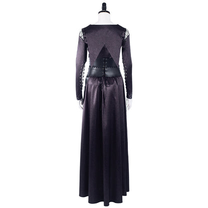 Movie Harry Potter Bellatrix Lestrange Cosplay Costume Halloween Carnival Suit