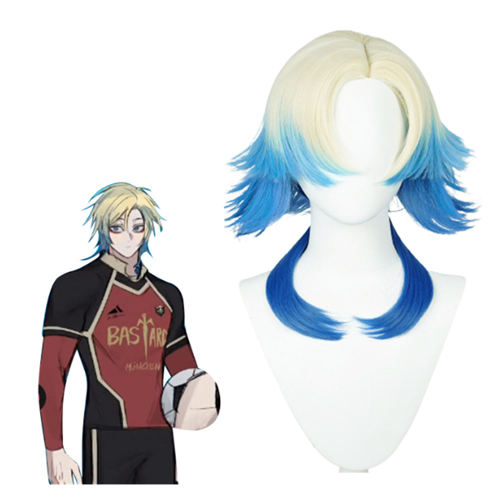 Anime Blue Lock Caesar Cosplay Wig Heat Resistant Synthetic Hair