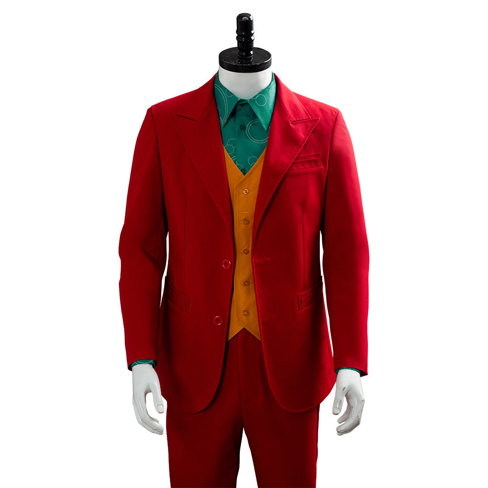 Movie Joker Origin Romeo 2019 Film DC Movie Joaquin Phoenix Arthur Fleck Cosplay Costume Outfit Suit Uniform