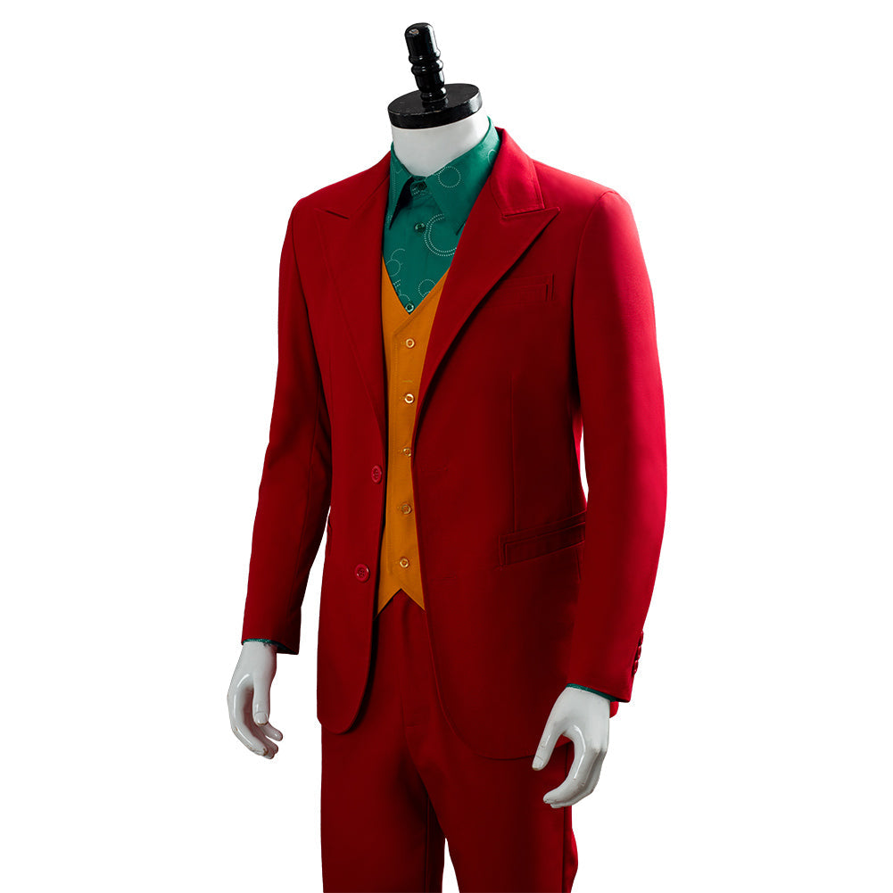 Movie Joker Origin Romeo 2019 Film DC Movie Joaquin Phoenix Arthur Fleck Cosplay Costume Outfit Suit Uniform