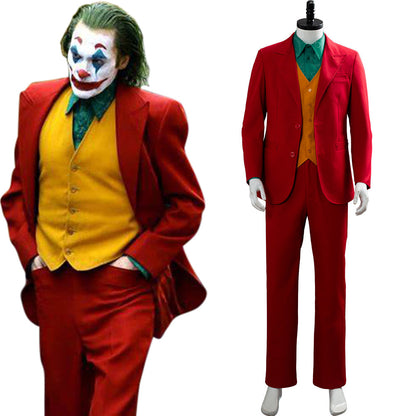 Movie Joker Origin Romeo 2019 Film DC Movie Joaquin Phoenix Arthur Fleck Cosplay Costume Outfit Suit Uniform