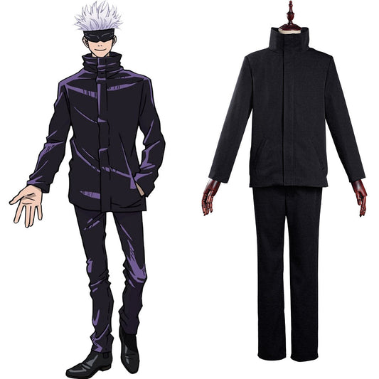 Anime Jujutsu Kaisen School Uniform Outfit Satoru Halloween Carnival Suit Cosplay Costume