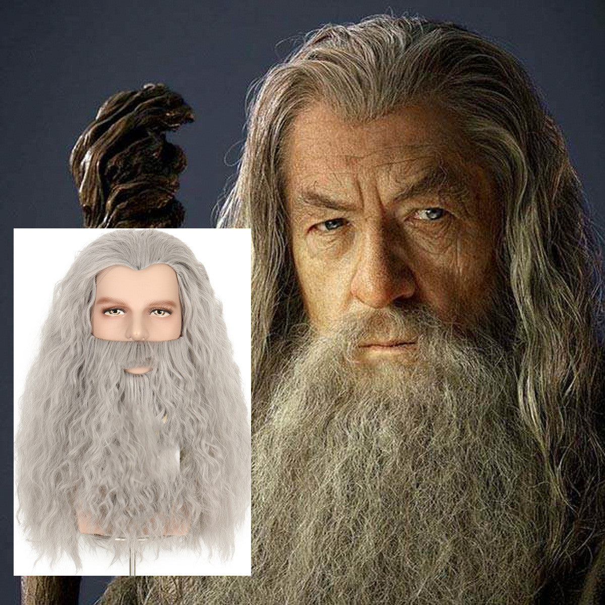 Movie The Lord of the Rings The Hobbit Gandalf Cosplay Wig