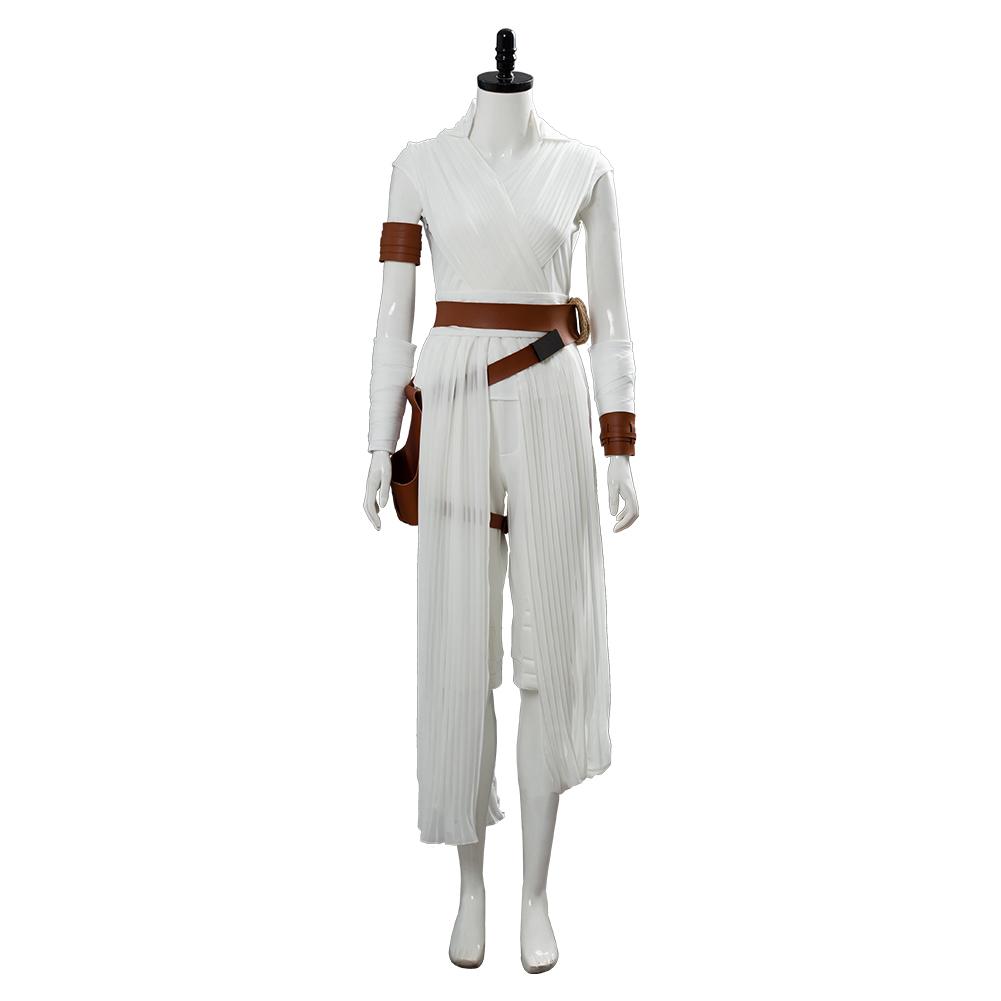 Movie Star Wars The Rise of Skywalker Rey Cosplay Costume Halloween Carnival Suit