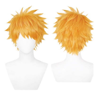 Anime Bleach Kurosaki Ichigo Yellow Cosplay Wig