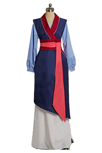 Movie Mulan Hua Mulan Cosplay Costume Chinese Traditional Dress Halloween Carnival