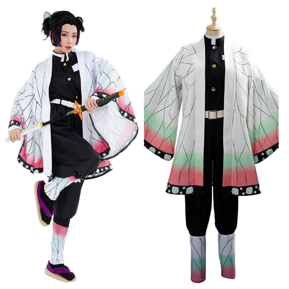 Anime Demon Slayer Shinobu Cosplay Costume Halloween Carnival Suit