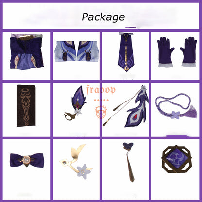 Genshin Impact Keqing Cosplay Costume A Edition