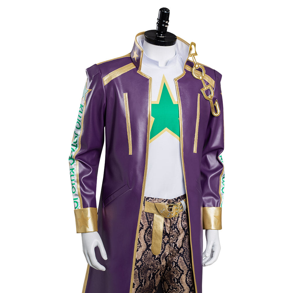 Anime Kujo Jotaro Cosplay Costume Outfits Halloween Carnival Suit