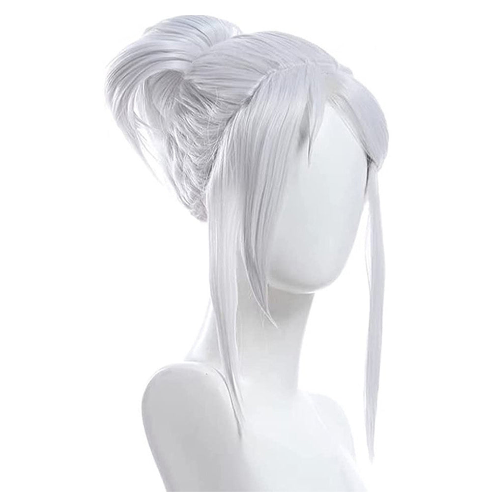 Game Valorant JETT  Cosplay Wig Heat Resistant Synthetic Hair