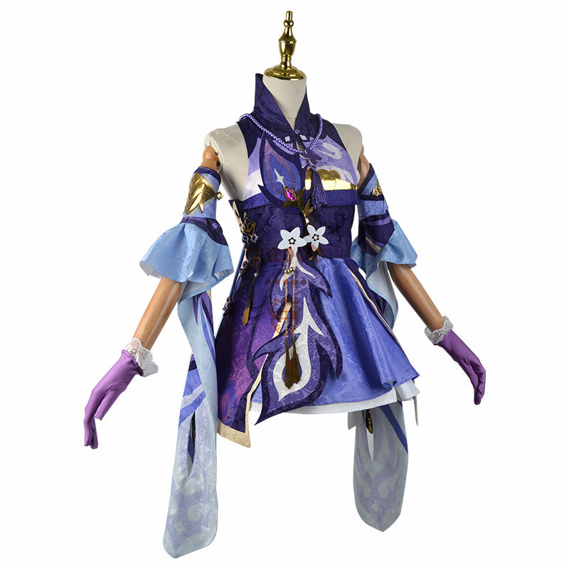 Genshin Impact Keqing Cosplay Costume A Edition