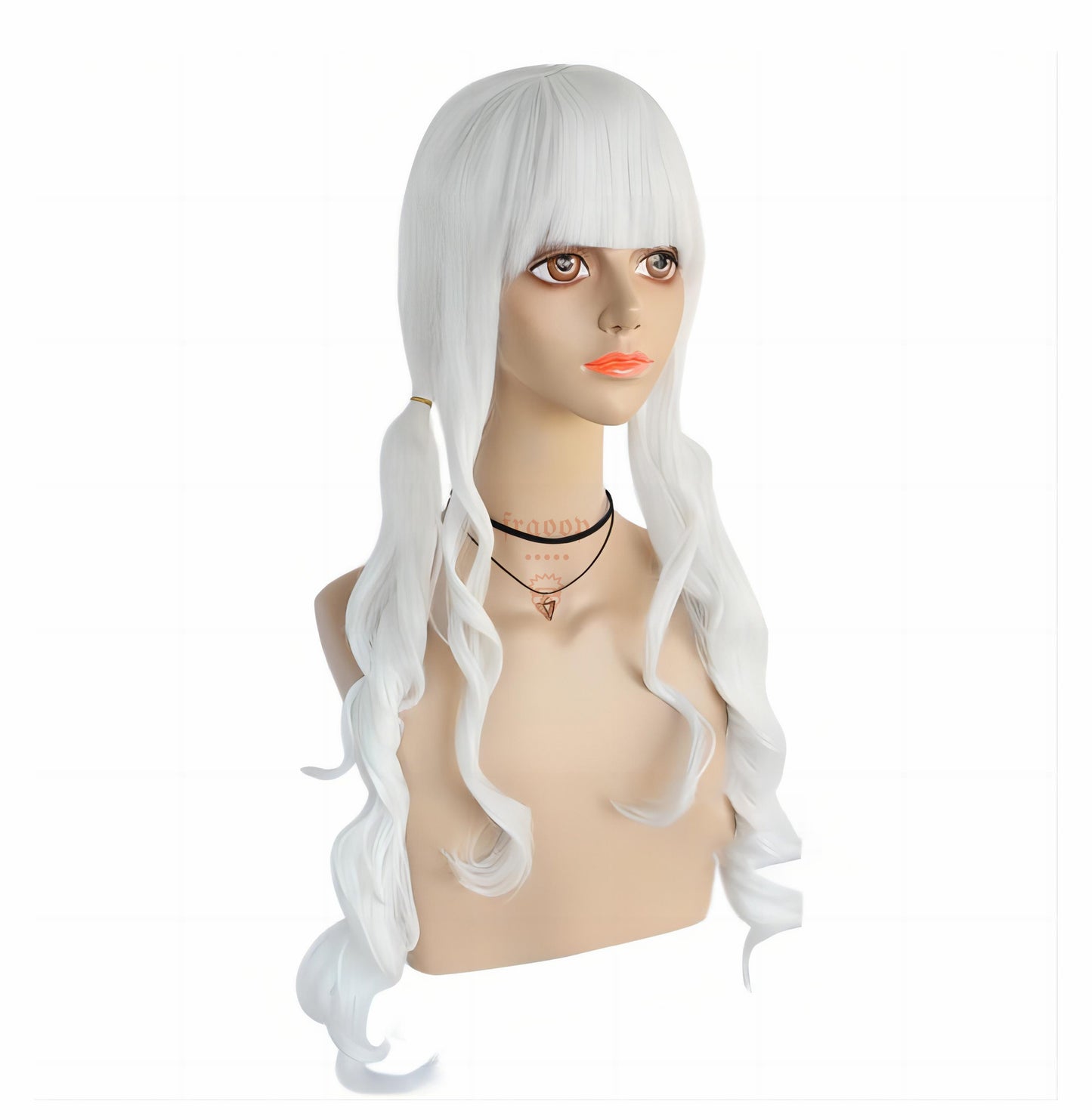 Danganronpa V3: Killing Harmony Angie Yonaga White Cosplay Wig