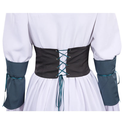 Game Final Fantasy Jill Warrick White Dress Outfits Cosplay Costume Halloween Carnival Suit