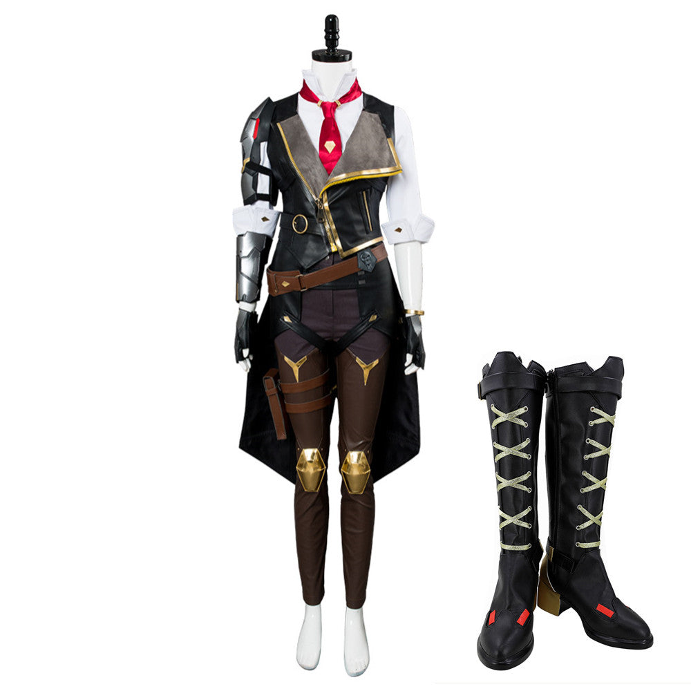 Game Overwatch Ashe Elizabeth Caledonia Outfit Cosplay Costume Halloween Carnival Suit