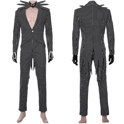 Movie The Nightmare Before Christmas Jack Skellington Uniform Cosplay Costume